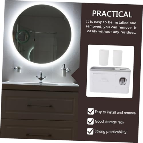 DECHOUS Space Saving Wall-Mounted Toothbrush Holder
