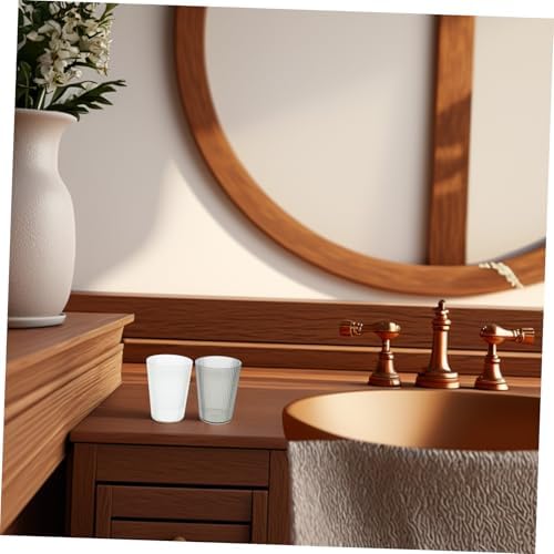 Zerodeko 2pcs Clear Toothbrush Cup Holder