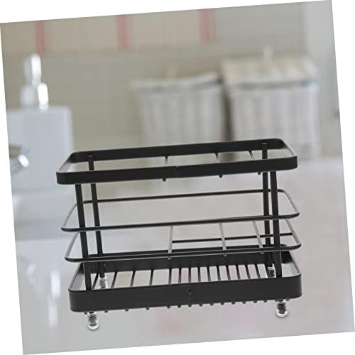 Elegant Iron Toothbrush Toothpaste Storage Rack