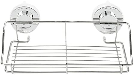 Wall-Mounted Dual-Sucker Organizer Durable Space-Saving