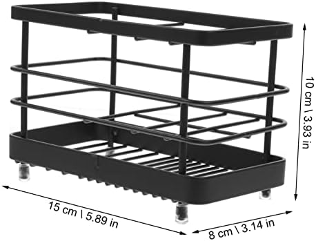 LIFKICH - Durable Iron Toothbrush Holder Rack for Bathroom Storage