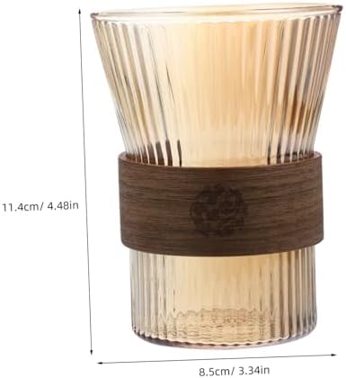 GLEAVI Elegant Glass Toothbrush Cup
