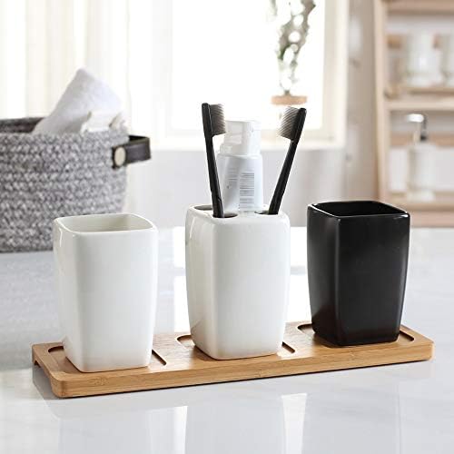 Elegant Ceramic Toothbrush Holder for Home