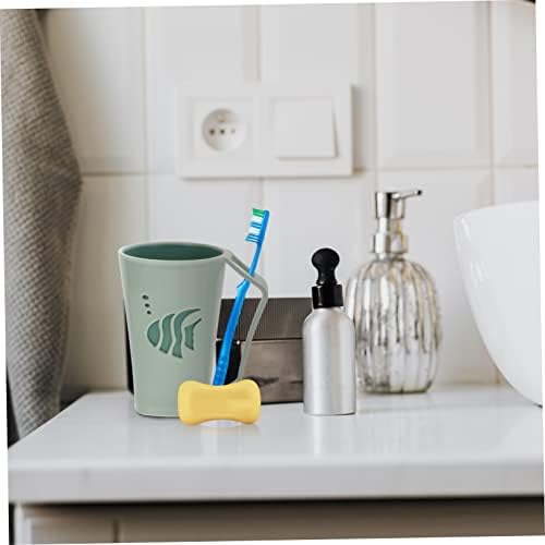 Two-Piece BAZEITFLOW Toothbrush Holder PE Material Strong Practical Bathroom Organizer