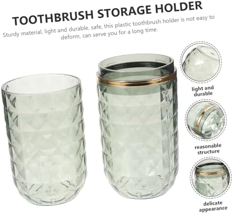 Happyyami - Modern Portable Toothbrush Mouthwash Holder for camping and Travel