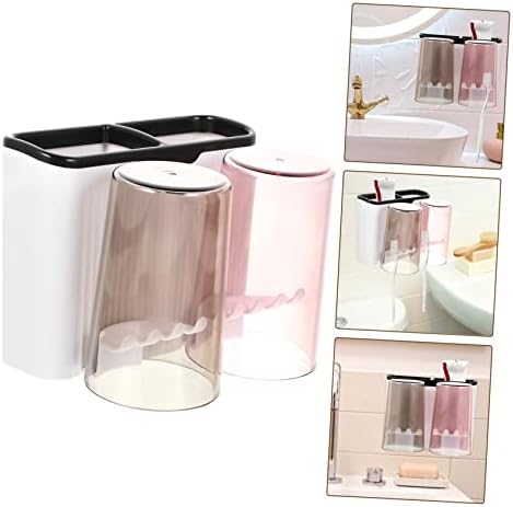 Zerodeko Wall Toothbrush and Cup Holder Organizer