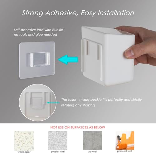 TASEVO Wall-Mounted Toothbrush Keeper