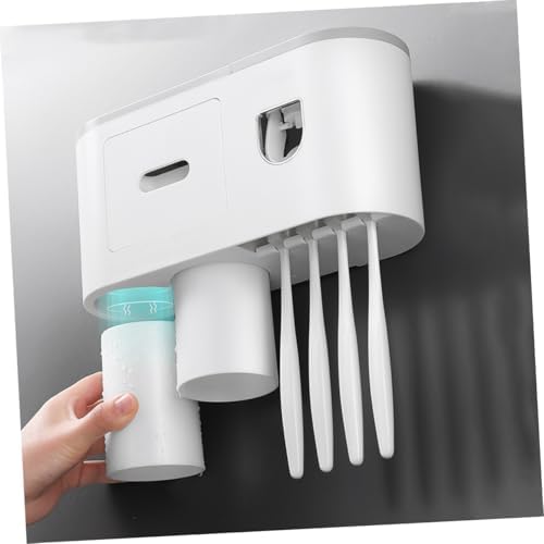 Hemobllo WallMounted Toothbrush Toothpaste Organizer