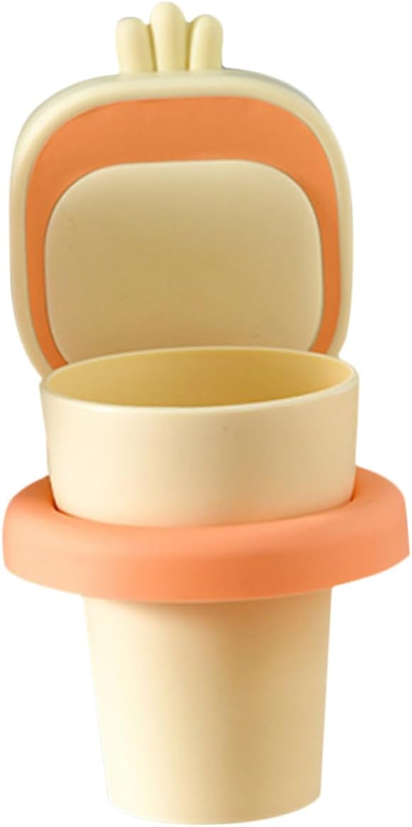 Sturdy Wall-Mounted Toothbrush Cup Holder for Kids