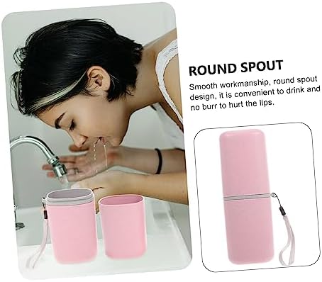 GALPADA Space-Saving Travel Toothbrush Holder with Detachable Washing Cup
