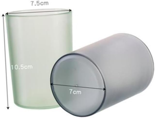 Elegant Transparent Toothbrush Holder mug for Adults