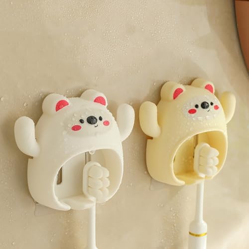 Cartoon Toothbrush Holder Wall Mount Suction Cup