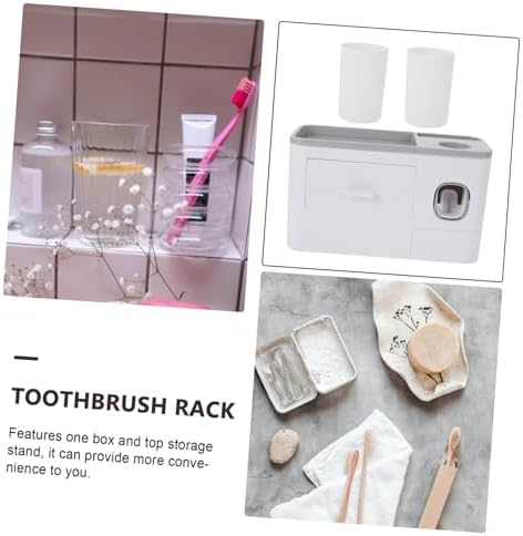 DECHOUS Space Saving Wall-Mounted Toothbrush Holder