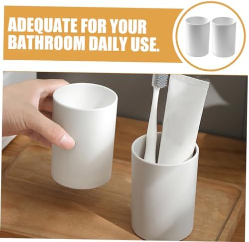 Cabilock Reusable Stylish Bathroom Tumbler Cup Set for Toothbrush Mouthwash
