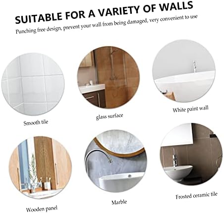 Cabilock Wall Mounted Cup Holder for Bathroom Storage