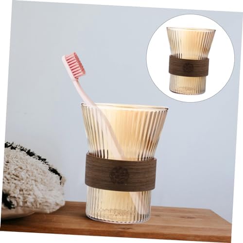 Cabilock Multi-Function Glass Toothbrush Cup