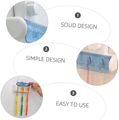 Elegant Wall-Mounted Toothbrush Holder with Suction Cup