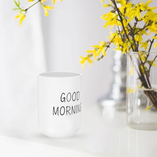 MAGICLULU Sleek White Toothbrush Holder with Frosted Finish