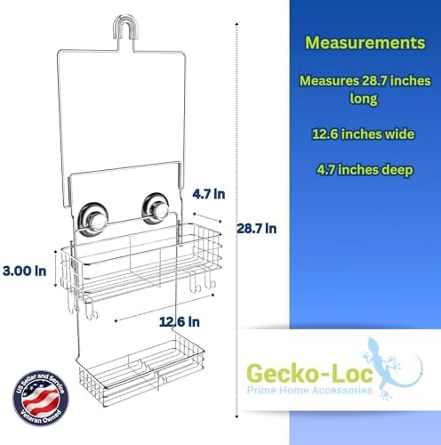 Bathroom Shower Caddy Long Adjustable
