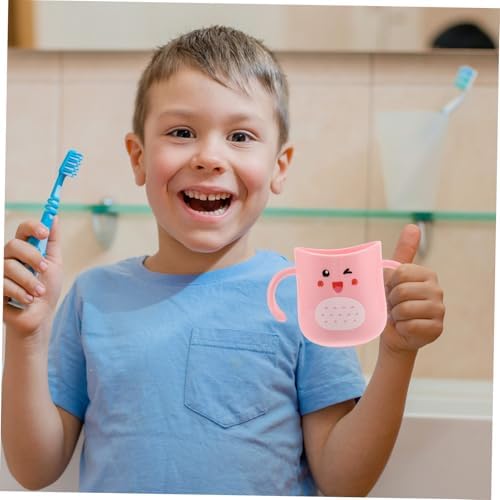 ORFOFE Child-Sized Toothbrush Mug with Dinosaur Design