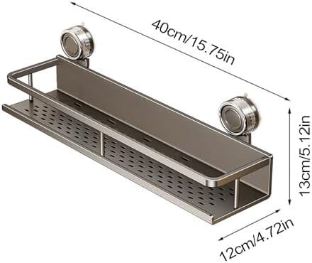 Space-Saving Suction Cup Bathroom Organizer