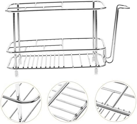 STOBAZA Durable Stainless Steel Toothbrush Wall-Mounted Holder for Bathroom