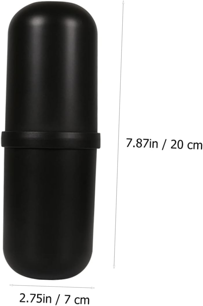 2-Piece Compact Travel Toothbrush Holder