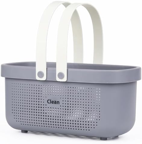 LAIGOO Gray Shower Caddy Basket for Bathroom organize storage