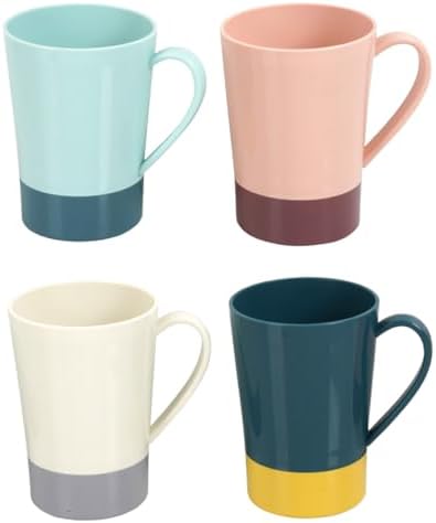 4-Piece Reusable Tooth Brush Holders mug SetPP for Home Kitchen
