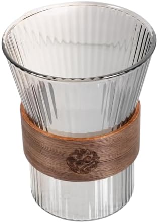 HAKIDZEL Elegant Glass Toothbrush Cup