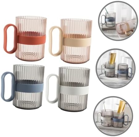 Elegant 4-Pack Toothbrush Mouthwash Holder