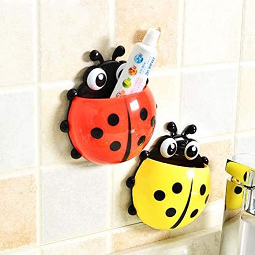 Adorable Suction Cup Toothbrush Holder Kids Kitchen Bathroom Organizer