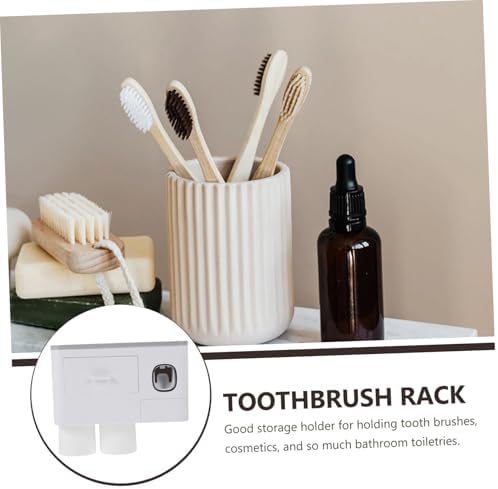 DECHOUS Space Saving Wall-Mounted Toothbrush Holder