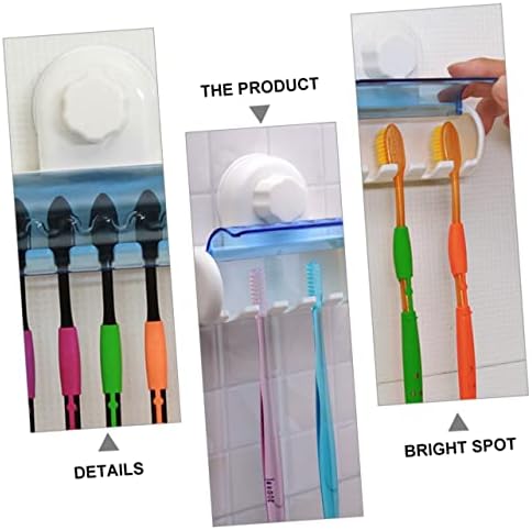 Elegant Wall-Mounted Toothbrush Holder with Suction Cup