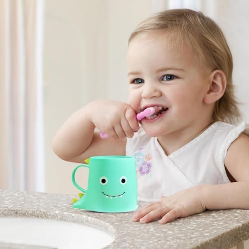 Cartoon Bathroom Toothbrush Mugs 4PCS Cartoon Toothbrush Mugs