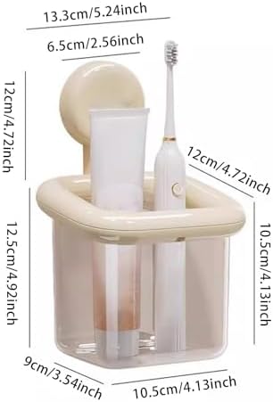 Cute Robot Bathroom Organizer with Suction Cups 2PCS