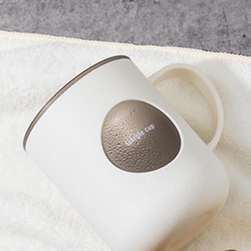 HERCHR Reusable bath tumbler with handle cute toothbrush holder for home