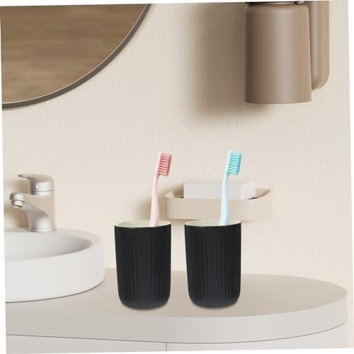 2-Piece Retro Toothbrush Cups for Home and Travel
