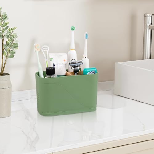 Eco-Friendly Electric Toothbrush Holder with Bamboo Design