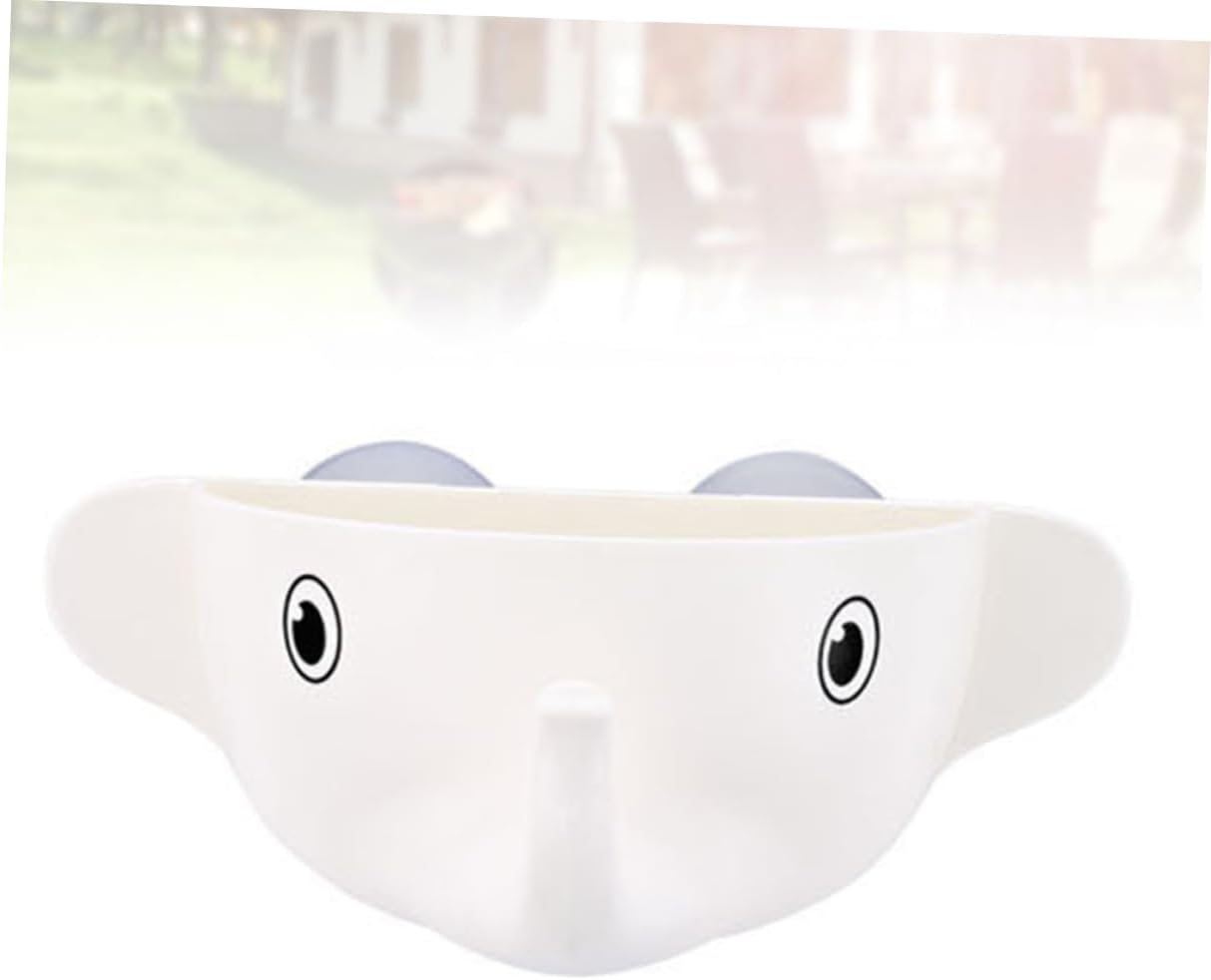 Elephant-Shaped Suction Cup Toothbrush Organizer