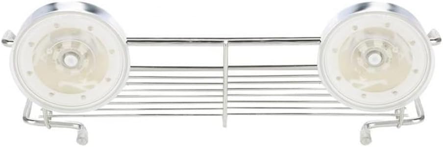 Wall-Mounted Dual-Sucker Organizer Durable Space-Saving