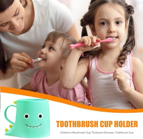 Cartoon Bathroom Toothbrush Mugs 4PCS Cartoon Toothbrush Mugs