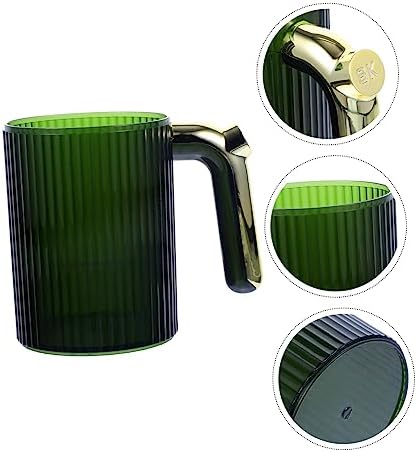 SOLUSTRE Elegant Handle Toothbrush Tumbler Mouthwash Cup