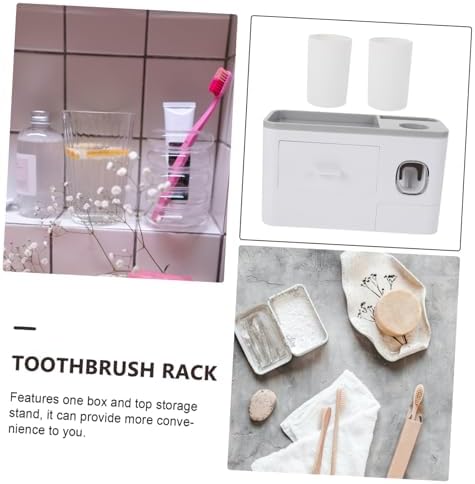 Cabilock Space-Saving Wall-Mounted Toothbrush Holder for Adults