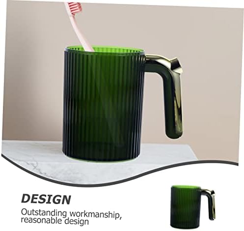 Elegant Handle Travel-Friendly Bathroom Toothbrush Cup for Home Bath