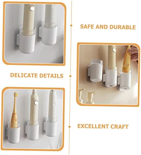 3Pack Wall-Mounted Electric Toothbrush Holder