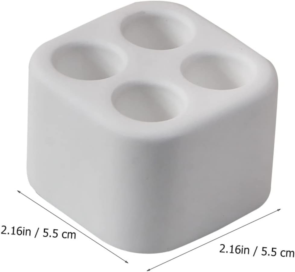 Compact White Diatomite Toothbrush Holder