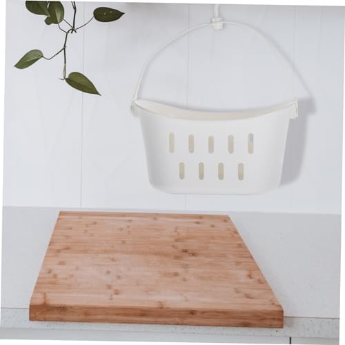 Mikinona Small Plastic Hanging Basket for Organizing Bathroom Kitchen Supplies