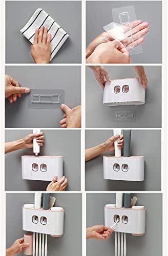 Wall-Mounted Toothbrush Organizer for Efficient Oral Care