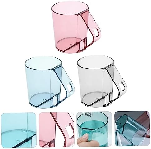 3-Piece Set of Sky Blue Toothbrush Holder